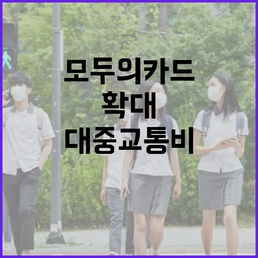 전국민 대중교통비 환급, 모두의 카드 확대