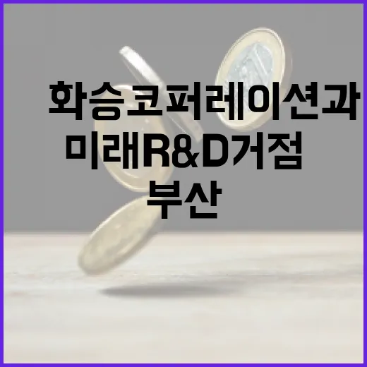 부산, ㈜화승코퍼레이션과 미래 R&D 거점 구축