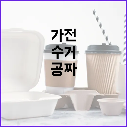 대형 가전, 집 앞에서 공짜로 수거해 갑니다