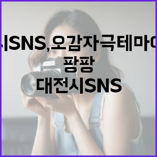 대전시 SNS, 오감 자극 테마 이벤트 팡팡