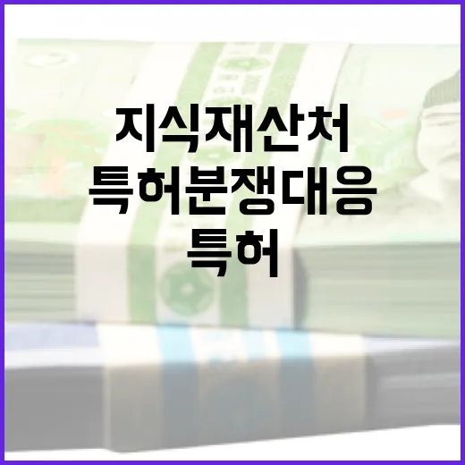 지식재산처, 특허분쟁 대응 지원 강화