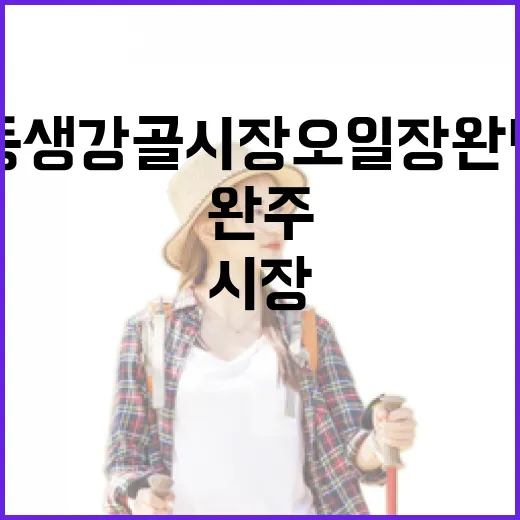 완주 봉동생강골시장 오일장 완벽 가이드