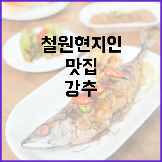철원 현지인 강추 맛집 총정리