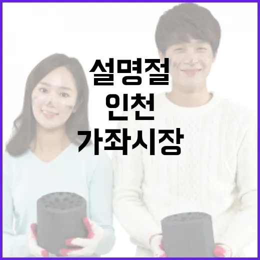 설 명절 가좌시장 인천e음카드로 알뜰 쇼핑