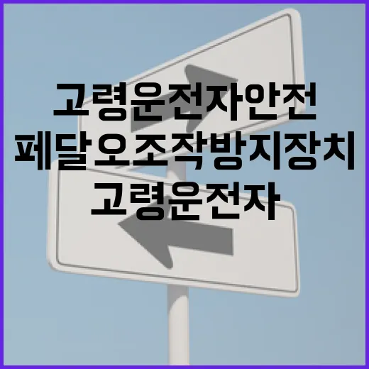 고령 운전자 안전 지키는 페달 오조작 방지장치 보급 시작