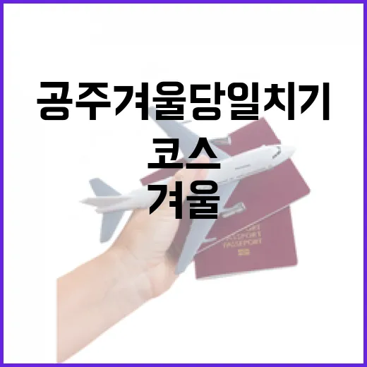 공주 겨울 당일치기 완벽 코스