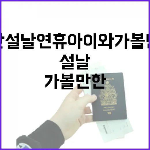 울산 설날 연휴 아이와 가볼 만한 명소 5선