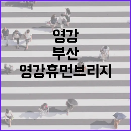 부산 첫 보행자전용길 수영강 휴먼브리지 개통