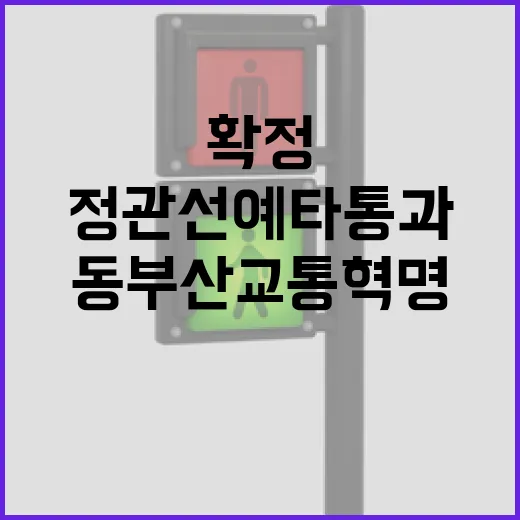 동부산 교통 혁명, 정관선 예타 통과 확정