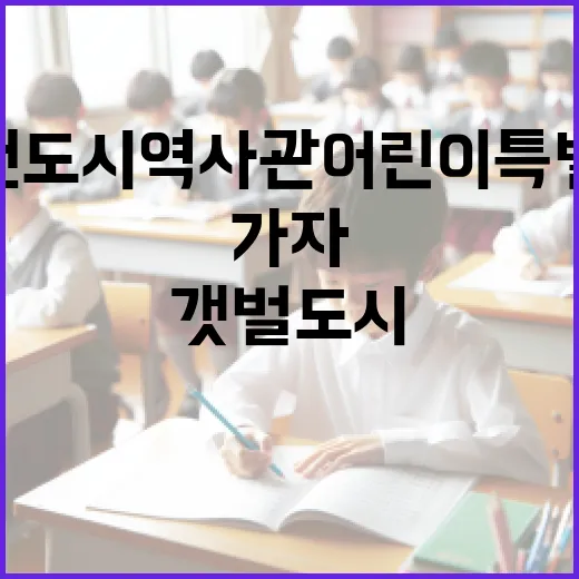 인천도시역사관 어린이 특별전 가자 갯벌도시