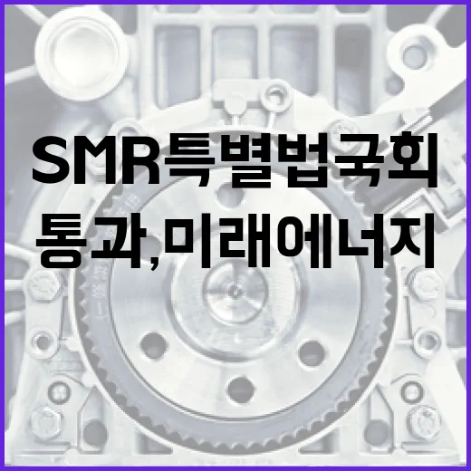SMR 특별법 국회 통과, 미래 에너지 혁신 가속