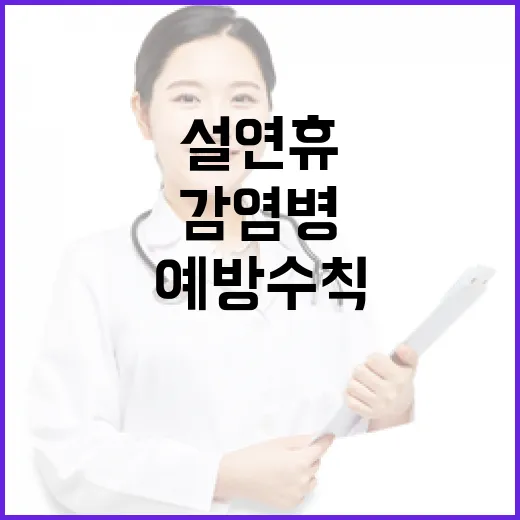 설 연휴 감염병 철저 예방 수칙