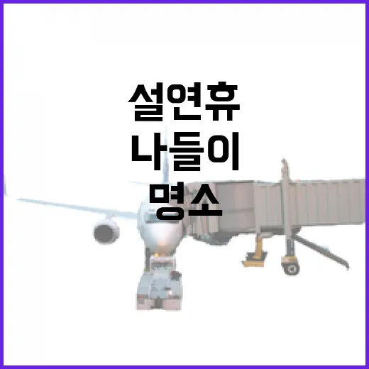 설 연휴, 가까운 명소에서 알찬 나들이