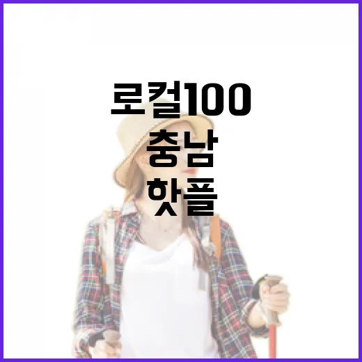 충남 로컬100 핫플과 축제 완벽 가이드