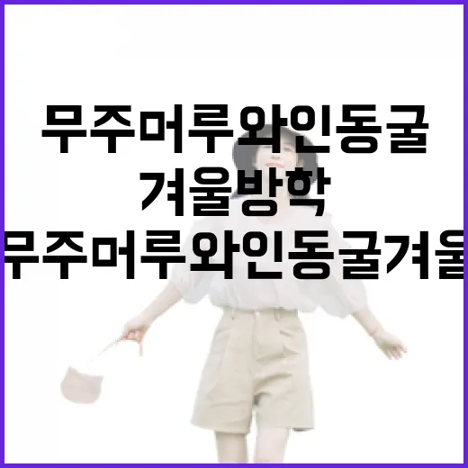 무주 머루와인동굴, 겨울방학 힐링 명소