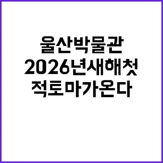 울산박물관, 2026년 새해 첫 테마전 '적토마가 온다' 개최