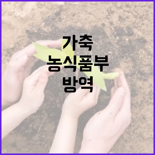 농식품부, 가축방역 인력 공백 철저 보완