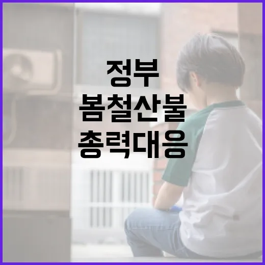 봄철 산불 급증, 정부 총력 대응 나선다