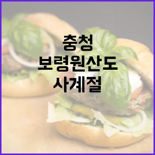 충청 보령 원산도, 사계절 해산물 미식 여행