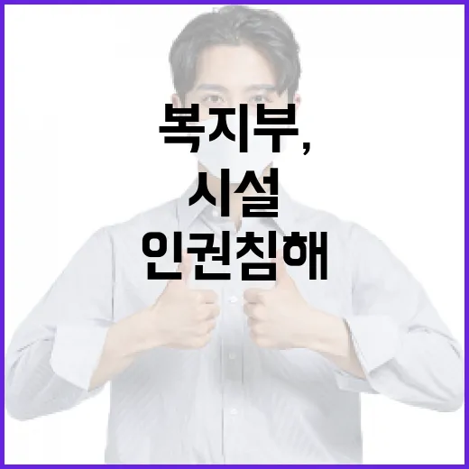 복지부, 인권 침해 시설 강력 조치 예고