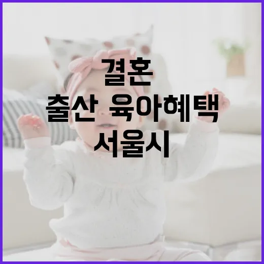 서울시, 결혼·출산·육아 혜택 한눈에 알려드립니다