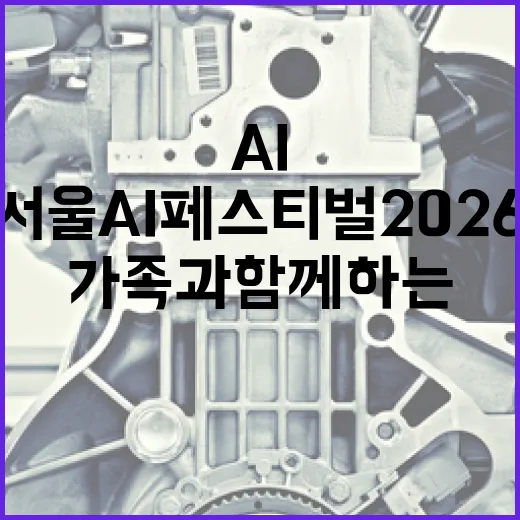 서울AI페스티벌 2026, 가족과 함께하는 AI 체험 축제