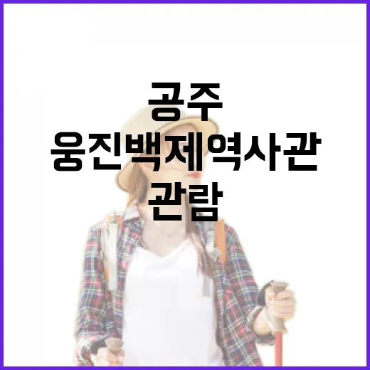 공주 웅진백제역사관 무료 관람 안내