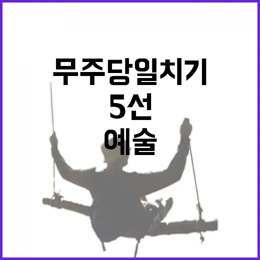 무주 당일치기 문화예술 여행 5선