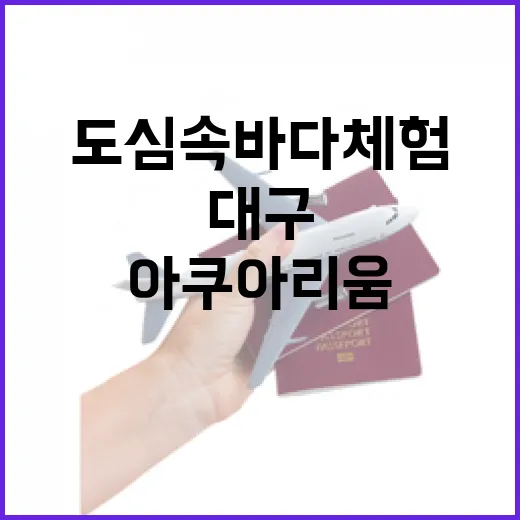 도심 속 바다 체험…