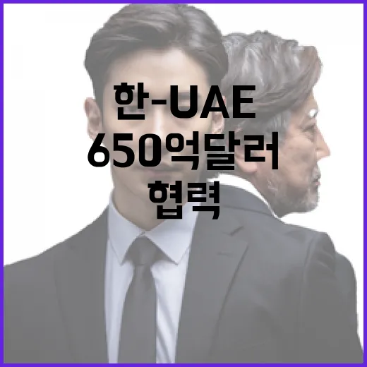 한-UAE, 650억 달러 초대형 협력 사업 본격화