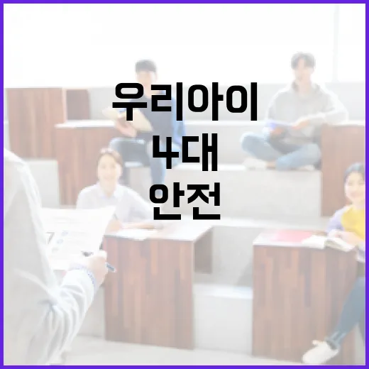 우리 아이 안전 4대 약속, 함께 지켜요