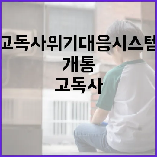 고독사위기대응시스템 개통, 위기 조기 발굴 강화