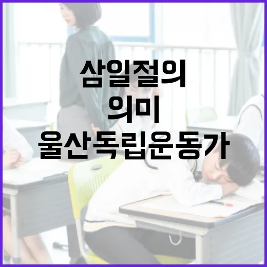 울산 독립운동가와 삼일절의 깊은 의미