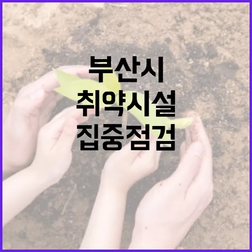 부산시, 해빙기 취약시설 1800곳 집중 점검
