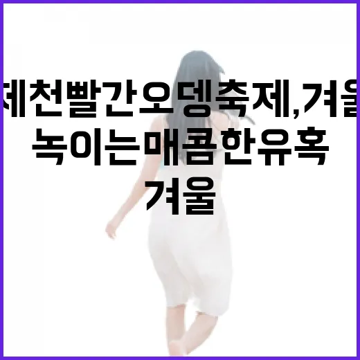 제천 빨간오뎅 축제, 겨울 추위 녹이는 매콤한 유혹