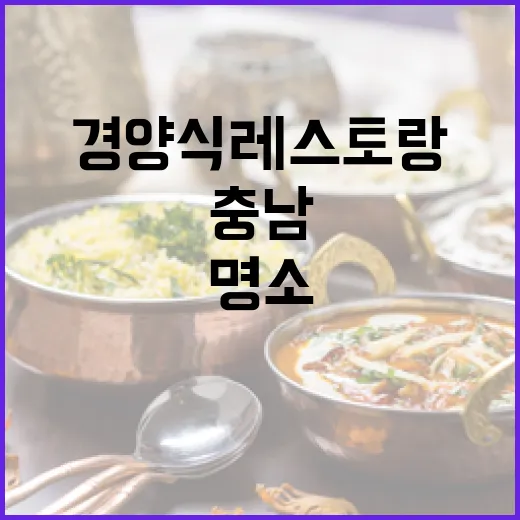 충남 경양식 레스토랑 명소 8곳