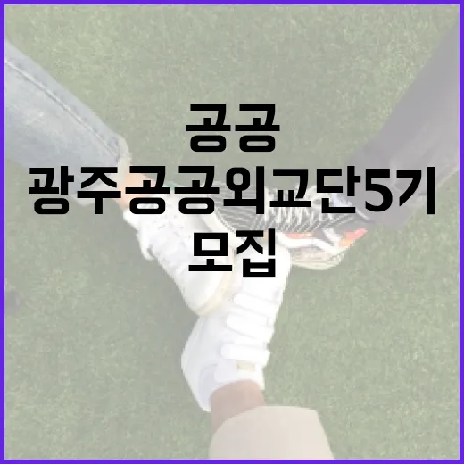 광주공공외교단 5기, 시민 외교관 모집 시작