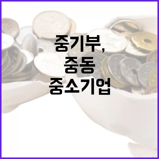 중기부, 중동 위기 중소기업 지원 총력