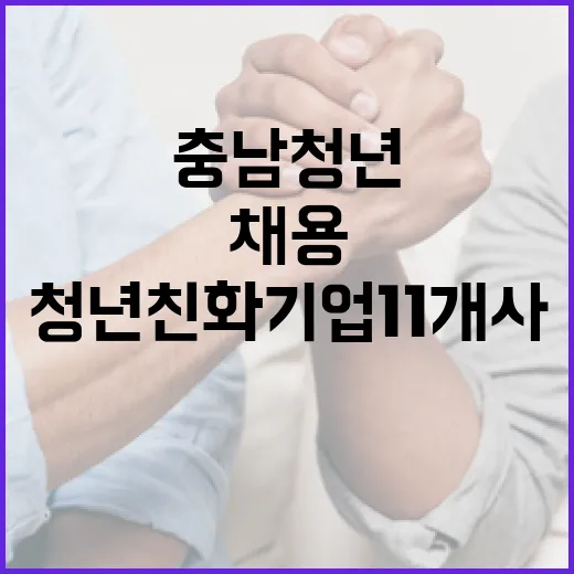 충남 청년친화기업 11개사, 80명 이상 채용 나서