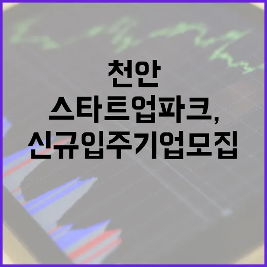 천안 스타트업파크, 2026년 신규 입주기업 모집