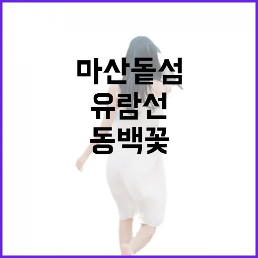 마산 돝섬, 유람선과 동백꽃 힐링 코스