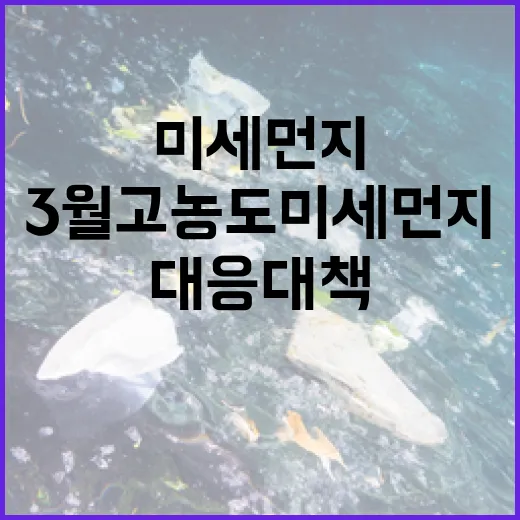 3월 고농도 미세먼지 철저 대응 대책