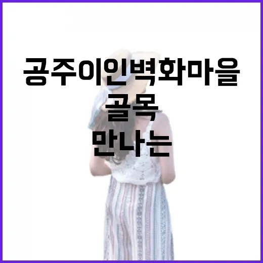 공주 이인 벽화마을, 월드스타와 만나는 골목