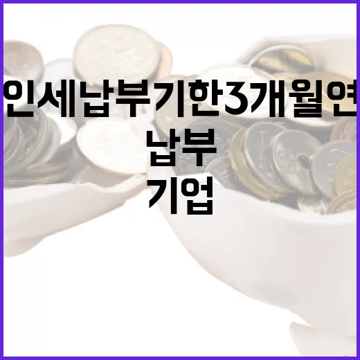 중동 위기 기업 법인세 납부기한 3개월 연장
