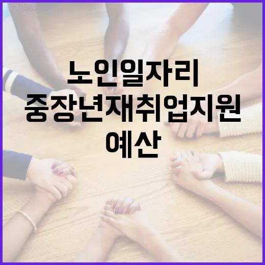 노인 일자리 예산과 중장년 재취업 지원 격차