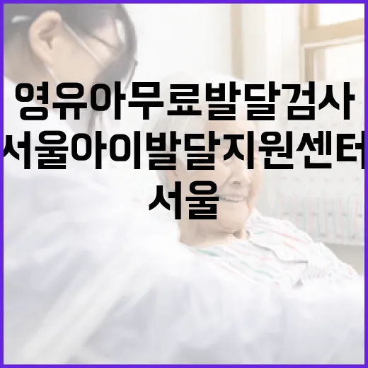 서울 영유아 무료 발달검사, 서울아이발달지원센터에서