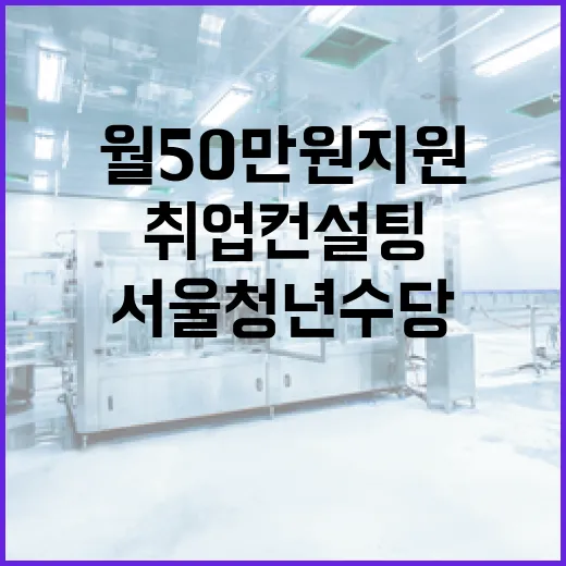 서울 청년수당 2만 명 모집, 월 50만원 지원과 취업 컨설팅 강화
