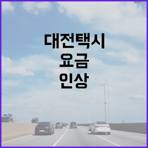 대전 택시 할증요금 3월 인상 확정