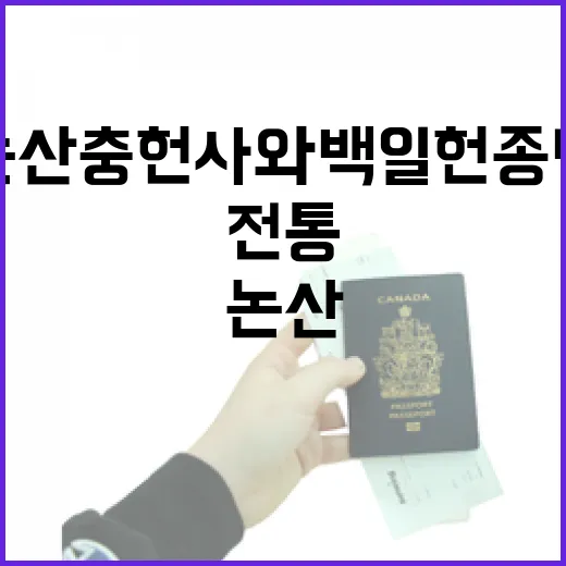 논산 충헌사와 백일헌 종택의 전통 산책