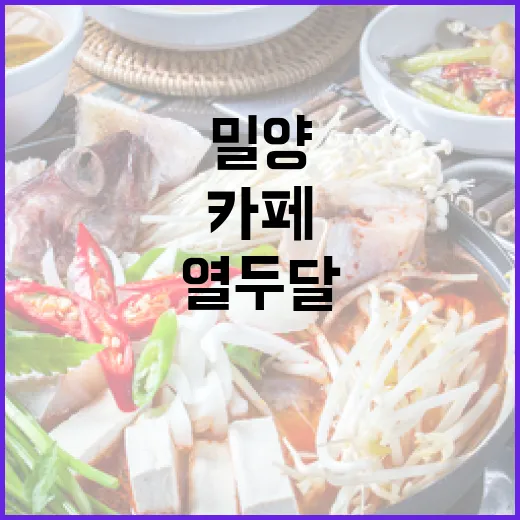 밀양의 사계절 담은 열두달 카페